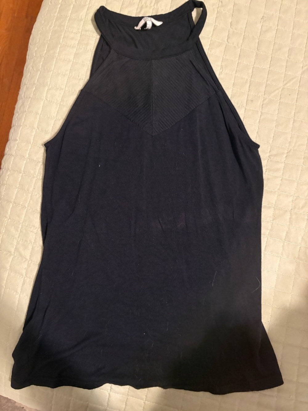Buckle Black Tank Top